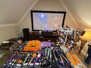 Halloween Party Supplies Lot – Trick or Treat Bags, Glow Wands, LED Necklaces
